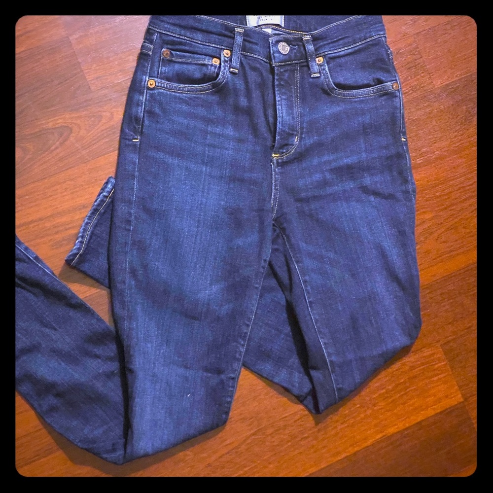 Agolde High Rise Skinny Ankle jeans, sz 25